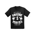 thumbnail image 1 of Awkward Styles Amazing 5th Birthday T-shirt It's My Fifth B-day Toddler Shirt for Girls Boys This is What an Amazing 5 Year Old Looks Like, 1 of 4