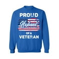 thumbnail image 1 of Awkward Styles American Army Men Sweatshirt Patriotic Gifts for Him Stripes and Stars Clothing American Gifts Proud Husband of a Veteran Sweatshirt for Men Proud Husband of a Veteran Sweater for Men, 1 of 5