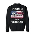 thumbnail image 1 of Awkward Styles American Army Men Sweatshirt Patriotic Gifts for Him Stripes and Stars Clothing American Gifts Proud Husband of a Veteran Sweatshirt for Men Proud Husband of a Veteran Sweater for Men, 1 of 5