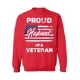 thumbnail image 1 of Awkward Styles American Army Men Sweatshirt Patriotic Gifts for Him Stripes and Stars Clothing American Gifts Proud Husband of a Veteran Sweatshirt for Men Proud Husband of a Veteran Sweater for Men, 1 of 5