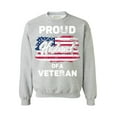 thumbnail image 1 of Awkward Styles American Army Men Sweatshirt Patriotic Gifts for Him Stripes and Stars Clothing American Gifts Proud Husband of a Veteran Sweatshirt for Men Proud Husband of a Veteran Sweater for Men, 1 of 5