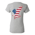 thumbnail image 1 of Awkward Styles American Eagle Women Shirt Stripes and Stars Independence Day Pro America Eagle T shirt for Ladies Gifts Pro America Eagle T shirt for Her Eagle Girls Gifts USA Print on the Back Only, 1 of 4