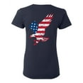 thumbnail image 1 of Awkward Styles American Eagle Women Shirt Stripes and Stars Independence Day Pro America Eagle T shirt for Ladies Gifts Pro America Eagle T shirt for Her Eagle Girls Gifts USA Print on the Back Only, 1 of 4