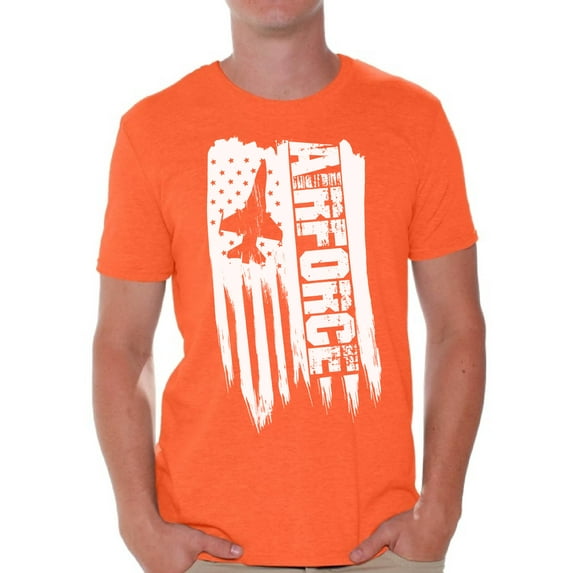 Awkward Styles American Flag Airforce Men Shirt Made in the USA Patriotic Airforce Men T shirt USA Flag Airforce Tshirt for Men Proud American Vintage USA Airforce Men T-shirt Love USA