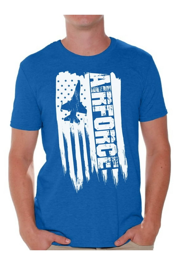 American Flag Airforce Men Shirt Made in the USA Patriotic Airforce Men T shirt USA Flag Airforce Tshirt for Men Proud American Vintage USA Airforce Men T-shirt Love USA
