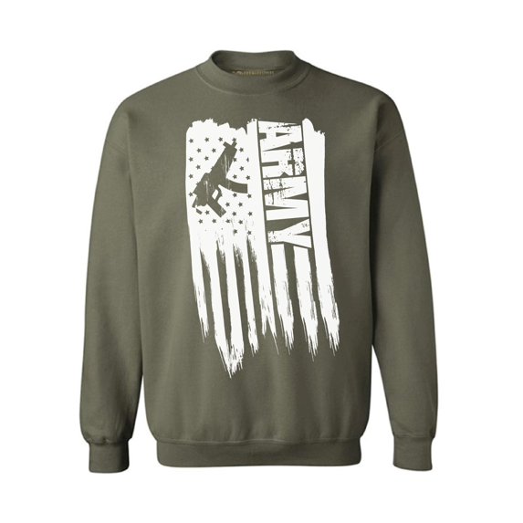 Awkward Styles American Flag Army Crewneck Love USA Military Sweatshirt for Men 51 States Military Sweatshirt for Women Free to Be Me 4th of July Army Men Women Sweater One Nation