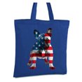 thumbnail image 1 of Awkward Styles American Flag Bulldog Canvas Tote Bag Bulldog Book Bag Patriotic Gifts for Dog Lovers French Bulldog Shopping Bag American Flag Reusable Shopper Bag USA Gifts 4th of July Tote Bag, 1 of 5