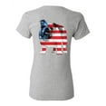 thumbnail image 1 of Awkward Styles American Flag Bulldog Women Shirt Independence Day Pro America Bulldog T shirt for Ladies Gifts Pro America Bulldog T shirt for Her Dog Girls Gifts USA Print on the Back Only, 1 of 4