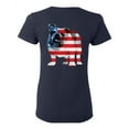 thumbnail image 1 of Awkward Styles American Flag Bulldog Women Shirt Independence Day Pro America Bulldog T shirt for Ladies Gifts Pro America Bulldog T shirt for Her Dog Girls Gifts USA Print on the Back Only, 1 of 4