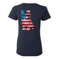 thumbnail image 1 of Awkward Styles American Flag Cat Women Shirt Independence Day Pro America Cat T shirt for Ladies Gifts Pro America Cat T shirt for Her Cat Girls Gifts USA Little Cat Print on the Back Only, 1 of 4