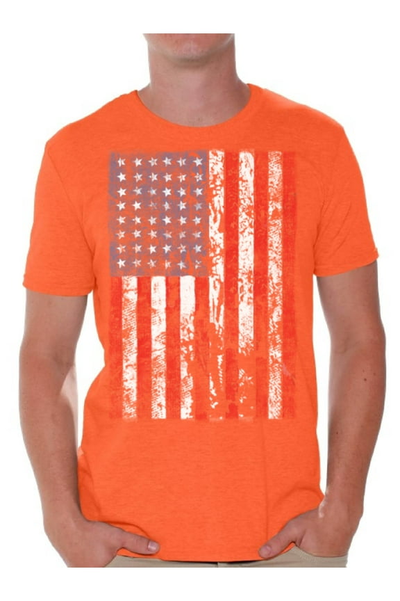 USA Flag Distressed T Shirts for Men Shirt American Flag Mens Tshirt Tops for 4th of July Shirts for Men USA Independence Day Gifts