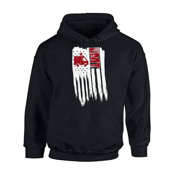 Awkward Styles American Flag EMT Hoodie USA Pride Retro USA EMT Hooded Sweatshirt for Men EMT Gifts USA EMT Hooded Sweatshirt for Women I'm American Vintage USA EMT Men Women Hooded Sweater