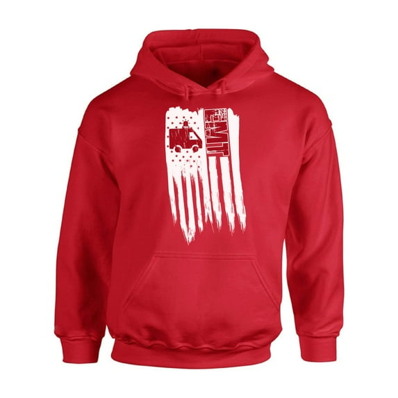 Awkward Styles American Flag EMT Hoodie USA Pride Retro USA EMT Hooded Sweatshirt for Men EMT Gifts USA EMT Hooded Sweatshirt for Women I'm American Vintage USA EMT Men Women Hooded Sweater
