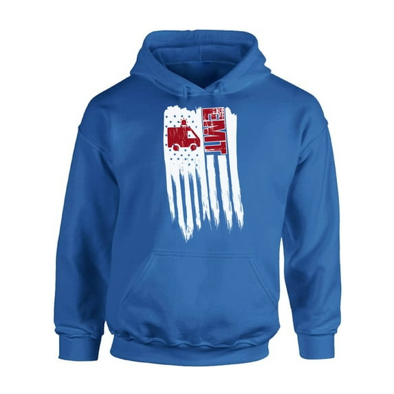 Awkward Styles American Flag EMT Hoodie USA Pride Retro USA EMT Hooded Sweatshirt for Men EMT Gifts USA EMT Hooded Sweatshirt for Women I'm American Vintage USA EMT Men Women Hooded Sweater