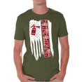 thumbnail image 1 of Awkward Styles American Flag Firefighter Men Shirt Patriotic Gifts Vintage USA Firefighter T shirt for Men Gifts for Men Pro America Firefighter Men Tshirt Firefighter Gifts, 1 of 4