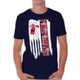 thumbnail image 1 of Awkward Styles American Flag Firefighter Men Shirt Patriotic Gifts Vintage USA Firefighter T shirt for Men Gifts for Men Pro America Firefighter Men Tshirt Firefighter Gifts, 1 of 4