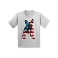 thumbnail image 1 of Awkward Styles American Flag French Bulldog Youth Shirt I'm American USA French Bulldog T shirt for Boy Proud American USA French Bulldog T shirt for Girl Red White Blue USA Flag Bulldog Kids Tshirt, 1 of 4
