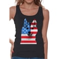 thumbnail image 1 of Awkward Styles American Flag Husky Dog Tank Tops for Women American Patriotic Women's Tops USA Flag Tanks 4th Of July Gifts for Husky Dog Owners Red White & Blue Independence Day Graphic Tank Tops, 1 of 4