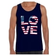 thumbnail image 1 of Awkward Styles American Flag Love Men Tank Top Made in the USA 4th of July Shirt for Men Patriotic Gifts Vintage USA Love Men Tank 4th of July Party 4th of July Top for Men Love USA, 1 of 4