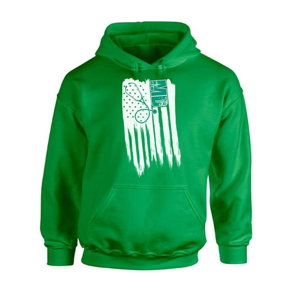 Awkward Styles American Flag MD Medic Hoodie Stripes and Stars Retro USA Medical Hooded Sweatshirt for Men Free to Be Me Retro USA Medical Hooded Sweatshirt for Women One Nation Doctor Gifts
