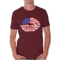 thumbnail image 1 of Awkward Styles American Flag Mens T Shirt Tops Lips Shirts for Men USA Flag Stars and Stripes Lips Tee Shirt Red White Blue Lips Tshirt 4th of July Gift Independence Day Party Outfit for Men, 1 of 4