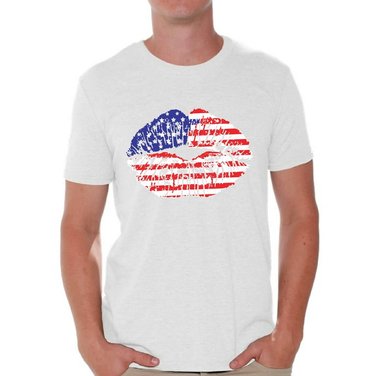 Usa Flag T-Shirt Red White Blue Stars Stripes Graphic Tee Usa Flag T-Shirt Red White Blue Stars Stripes Graphic Tee