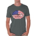 thumbnail image 1 of Awkward Styles American Flag Mens T Shirt Tops Lips Shirts for Men USA Flag Stars and Stripes Lips Tee Shirt Red White Blue Lips Tshirt 4th of July Gift Independence Day Party Outfit for Men, 1 of 4