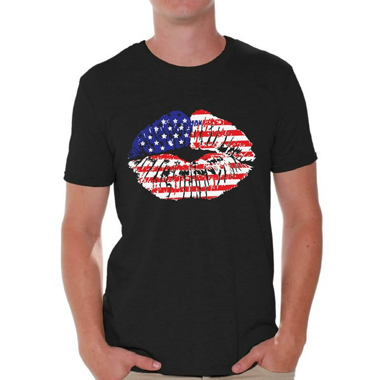 Usa Flag T-Shirt 4th July 4 Red White Blue Stars Stripes Tee Usa Flag T-Shirt 4th July 4 Red White Blue Stars Stripes Tee