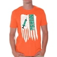thumbnail image 1 of Awkward Styles American Flag Nurse Men Shirt I'm American USA Patriotic Nurse T shirt for Men One Nation Pro America Nurse Men Tshirt Independence Day 4th of July Nurse T-shirt for Men, 1 of 4