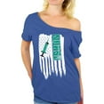 thumbnail image 1 of Awkward Styles American Flag Nurse Off Shoulder Shirt 4th of July Party USA Flag Nurse Shirt for Women USA Patriotic Gifts Pro America Nurse Women Off Shoulder Shirt Made in the USA, 1 of 4
