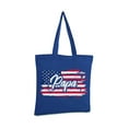 thumbnail image 1 of Awkward Styles American Flag Papa Tote Bag Made in the USA Pro America Papa Shopper Bag United States of America Patriotic Canvas Bag for Papa Free to Be Me Retro USA Flag Papa Tote Bag, 1 of 5