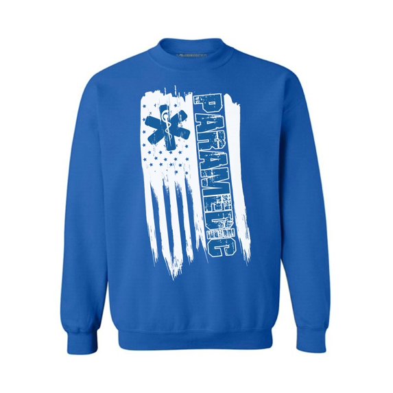 Awkward Styles American Flag Paramedic Crewneck Proud American Vintage USA Medical Men Women Sweater Love USA USA Paramedic Sweatshirt for Men 4th of July Party USA Paramedic Sweatshirt for Women