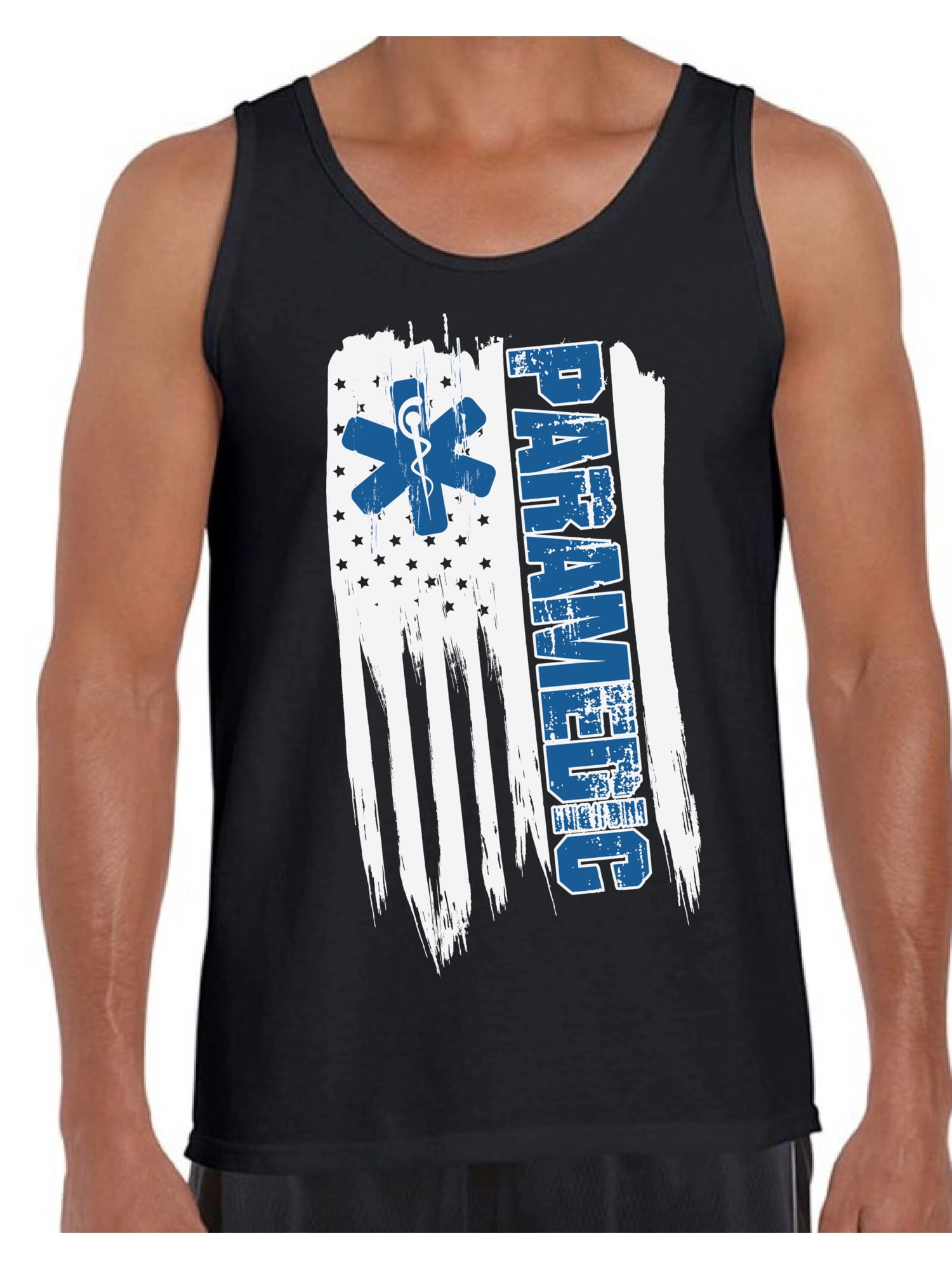 Medic Riding Tank Awkward Styles American Flag Paramedic Men Tank Top Free to Be Me ...
