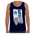 thumbnail image 1 of Awkward Styles American Flag Police Men Tank Top Stripes and Stars USA Patriotic Police Shirt for Men Police Gifts Vintage USA Police Tank I'm American American Flag Police Top for Men, 1 of 4