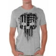 thumbnail image 1 of Awkward Styles American Flag Shirts for Husband Patriotic Shirts for Men Black Skull T Shirt for Him USA Lovers Gifts Military American Flag American Reaper Men's T Shirt Skeleton Shirts for Men, 1 of 4