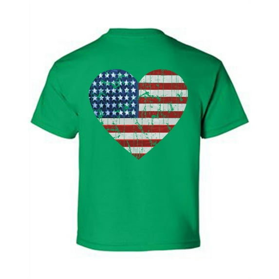 Awkward Styles American Flag Youth Shirt Independence Day Pro America Love T shirt for Boys Stripes and Stars Kids Gifts Pro America Flag T shirt for Girls Love Gifts USA Print on the Back Only