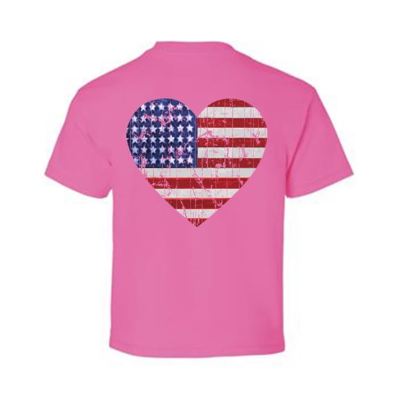 Awkward Styles American Flag Youth Shirt Independence Day Pro America Love T shirt for Boys Stripes and Stars Kids Gifts Pro America Flag T shirt for Girls Love Gifts USA Print on the Back Only