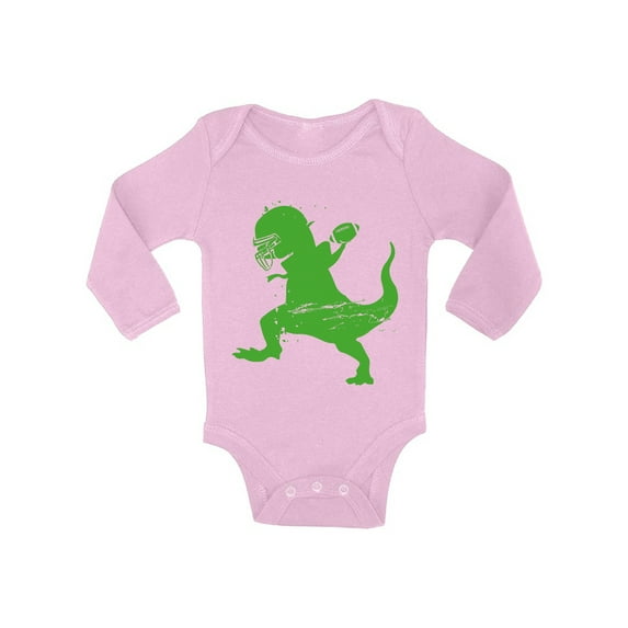 Awkward Styles American Football Dinosaur Baby Bodysuit Long Sleeve American Football One Piece Top for Baby Dinosaur Bodysuit Football Fans Dinosaur Football Long Sleeve One Piece Top Dinosaur Gifts