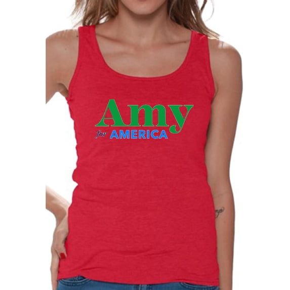 Awkward Styles Amy Klobuchar Ladies T Shirts Amy Tank Top for Women Amy Klobuchar 2020 Tshirt Patriotic Clothing Collection 2020 Choice Amy Klobuchar Fans Gifts Amy for America Tank Top for Her