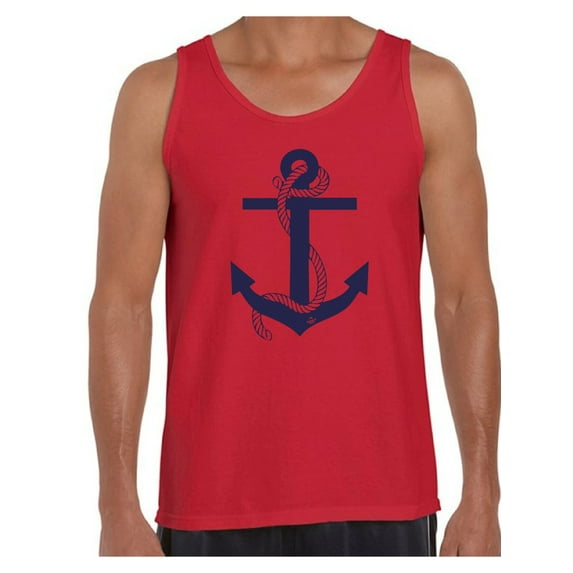 Awkward Styles Anchor Tank Top for Men Sea Tank Top for Him Marine Clothing Collection Mister Anchor Tank Top Sea Lovers Gifts Sea Themed Party Clothes Gifts for Husband Sailor Tanks Anchor Shirts