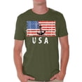 thumbnail image 1 of Awkward Styles Anchor USA Men Shirt Independence Day US Flag T shirt for Men I'm American USA Marine Men Tshirt Gifts for Men USA Nautical T-shirt for Men One Nation Retro USA Men Shirts, 1 of 4