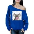 thumbnail image 1 of Awkward Styles Animal Clothing Collection Koala Off The Shoulder Sweatshirt Animal Lover Sweatshirt Koala with Gum Off The Shoulder Sweatshirt Koala Clothing Koala Hoodie Cute Animal Sweater, 1 of 4
