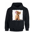 thumbnail image 1 of Awkward Styles Animal Hoodie for Woman Lovely Animal Gifts Puppy Clothing Cute Animals Best Unisex Gifts Cute Hoodie Crewneck Little Puppy Blowing Gum Animal Themed Clothes Puppy with Gum Hoodie, 1 of 5