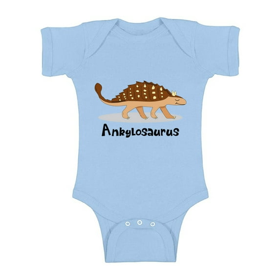 Awkward Styles Ankylosaurus Baby Bodysuit Short Sleeve Dinosaur One Piece Top for Baby Cute Dinosaur Gifts for Baby Boy Dinosaur Outfit for Baby Girl Dinosaur Birthday Spirit Animal Ankylosaurus