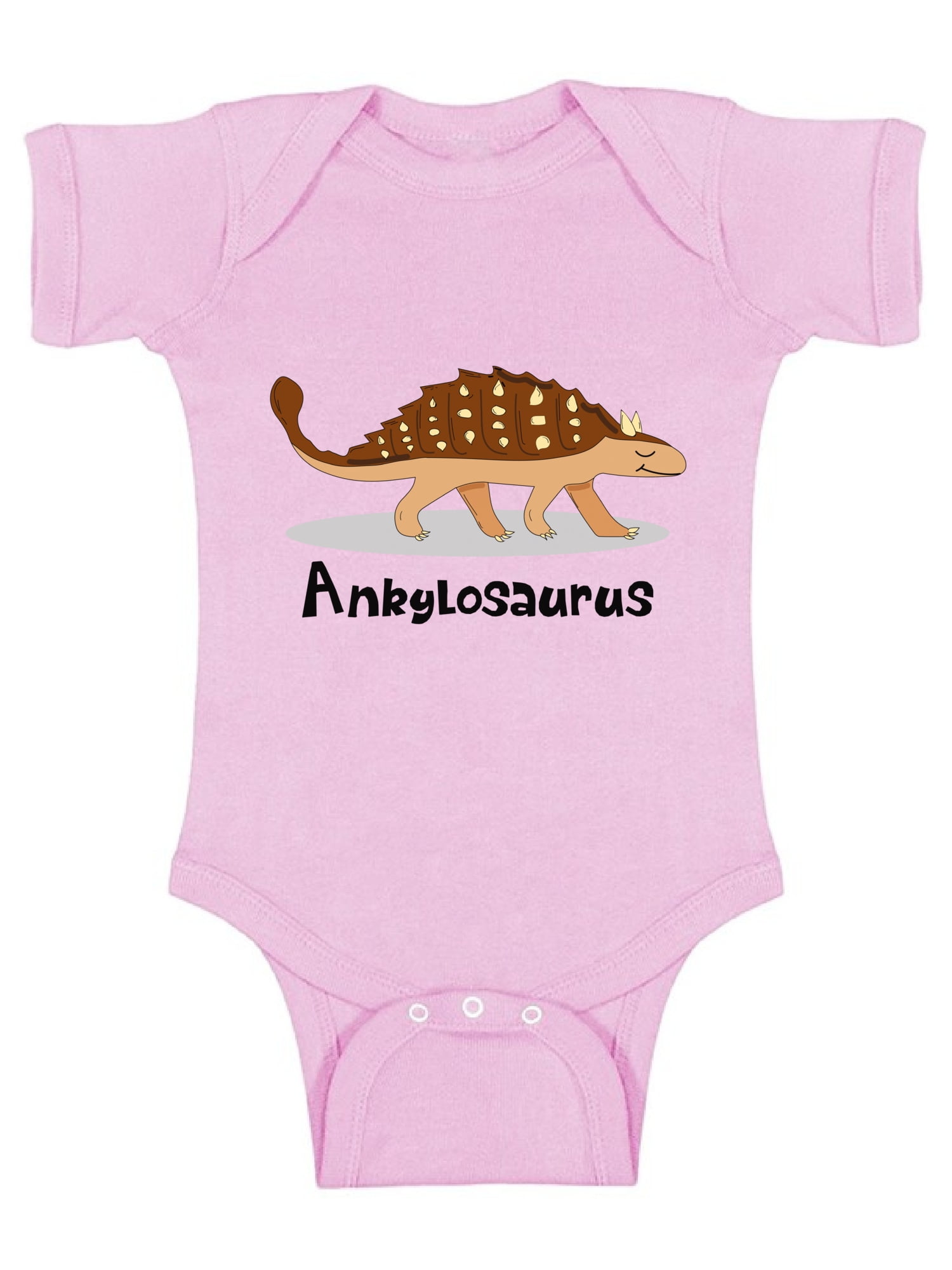 Awkward Styles Ankylosaurus Baby Bodysuit Short Sleeve Dinosaur One