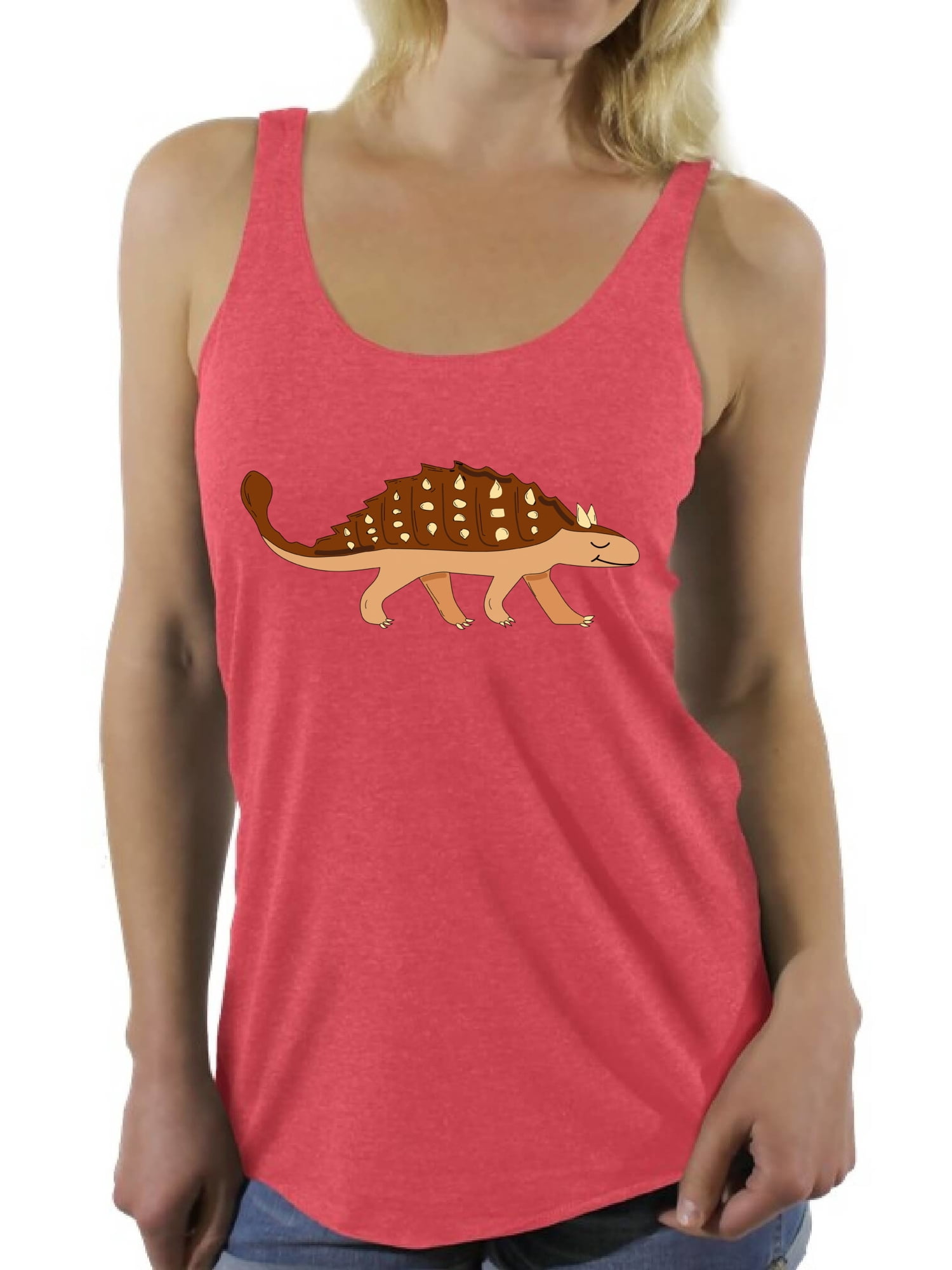 Awkward Styles Ankylosaurus Racerback Tank Top for Her Dinosaur Tanks ...