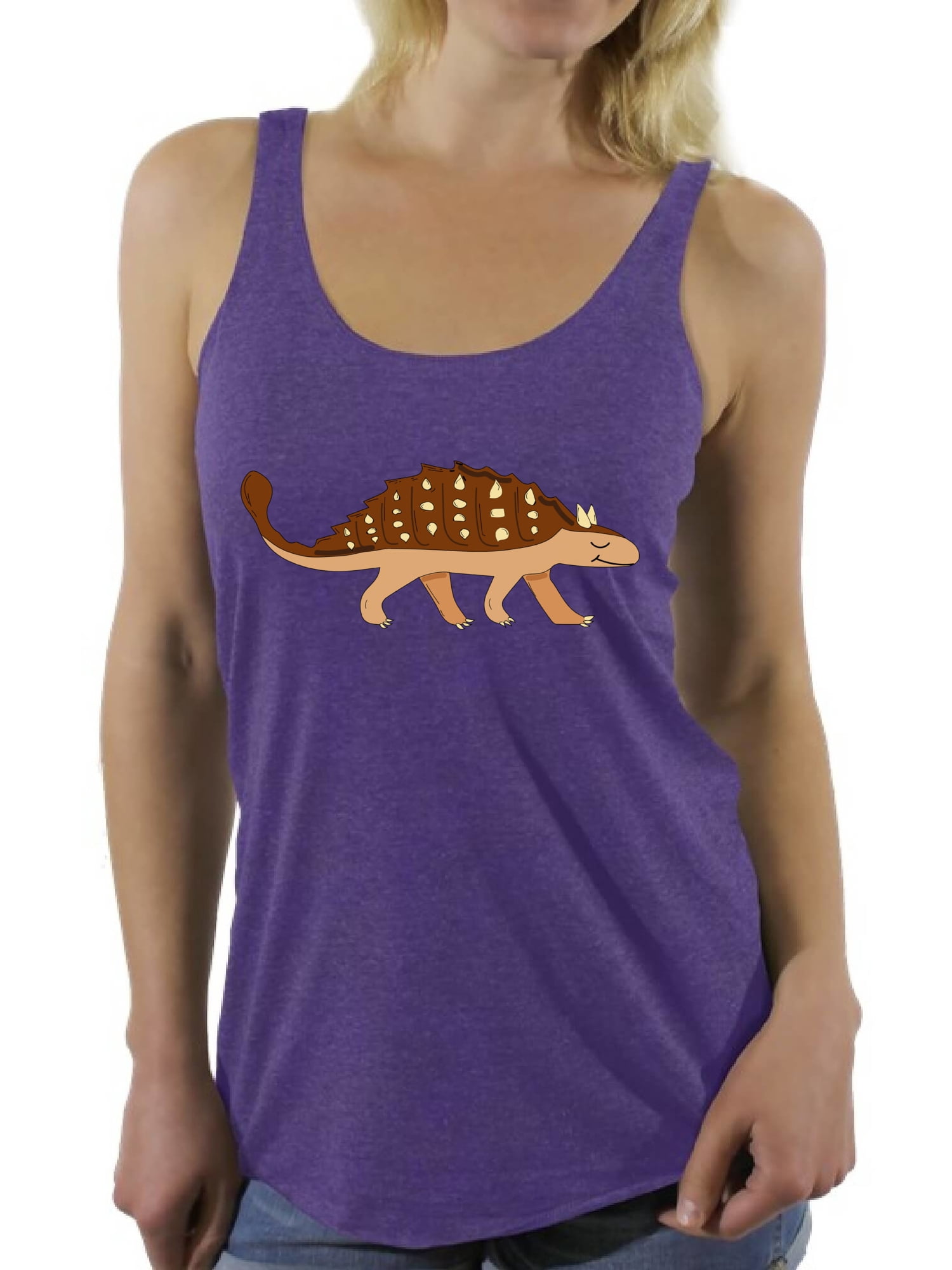 Awkward Styles Ankylosaurus Racerback Tank Top for Her Dinosaur Tanks ...
