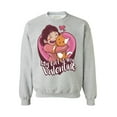 thumbnail image 1 of Awkward Styles Anti Valentine Crewneck Top My Cat is My Valentine Sweatshirts Valentines Sweater, 1 of 5