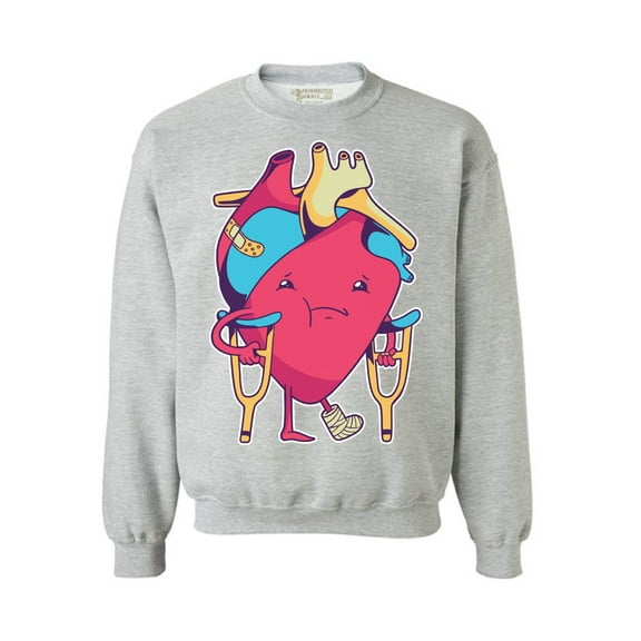 Awkward Styles Anti-Valentine's Day Crewneck Top Broken Heart Sweatshirts Singles