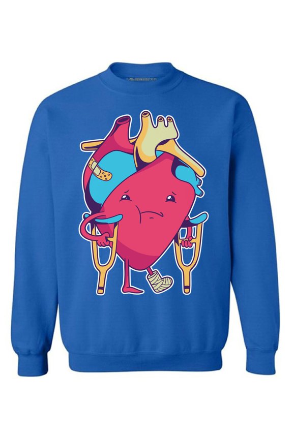 Anti-Valentine's Day Crewneck Top Broken Heart Sweatshirts Singles
